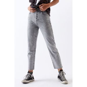 PacSun Gray High Rise Straight Jeans